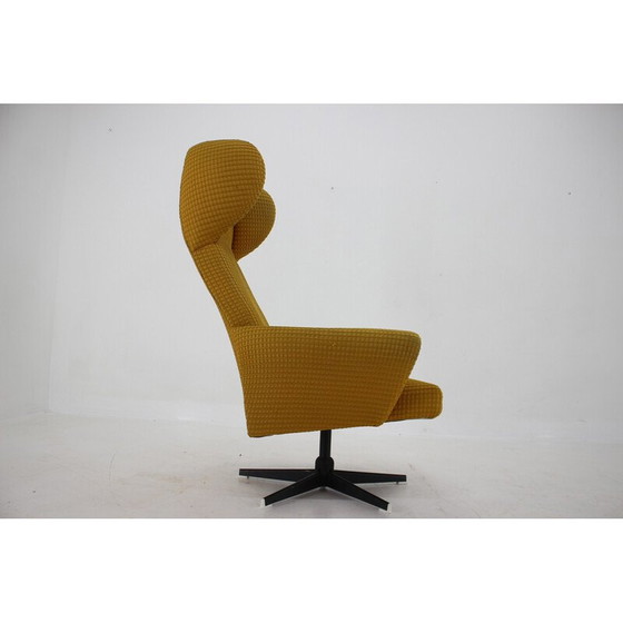 Image 1 of Vintage swivel wing armchair, Czechoslovakia 1970s