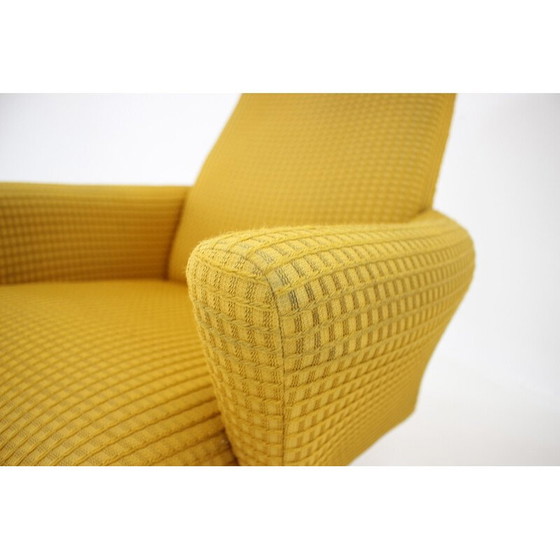 Image 1 of Vintage swivel wing armchair, Czechoslovakia 1970s