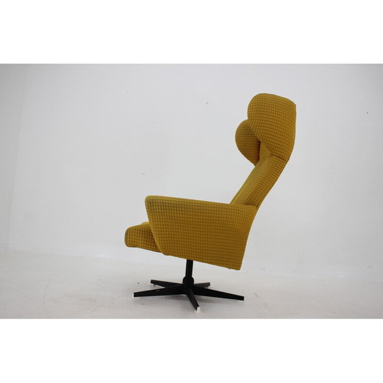 Image 1 of Vintage swivel wing armchair, Czechoslovakia 1970s