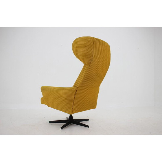 Image 1 of Vintage swivel wing armchair, Czechoslovakia 1970s