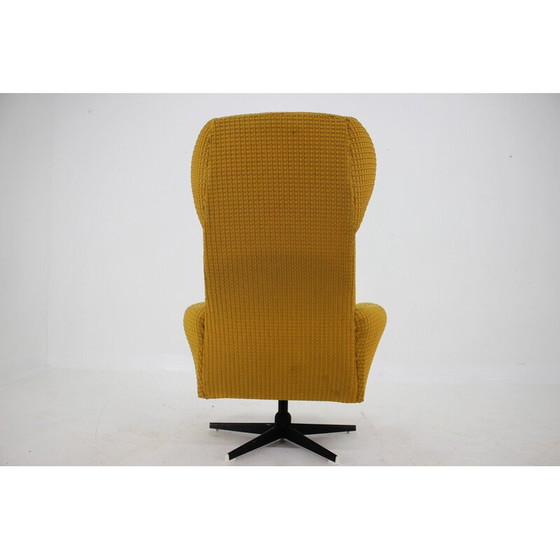 Image 1 of Vintage swivel wing armchair, Czechoslovakia 1970s