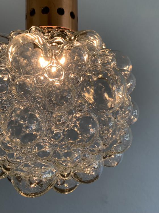 Image 1 of Lampe suspendue vintage Glashütte Limburg 70s