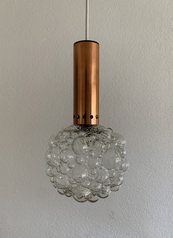 Image 1 of Lampe suspendue vintage Glashütte Limburg 70s