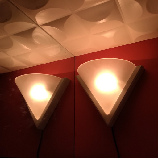 Vega Postmodern Wall Sconces, 1980S, Set Of 2