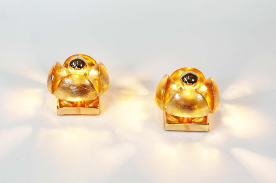 Image 1 of 2x Appliques en verre vintage