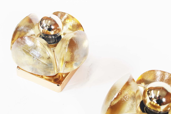 Image 1 of 2x Appliques en verre vintage