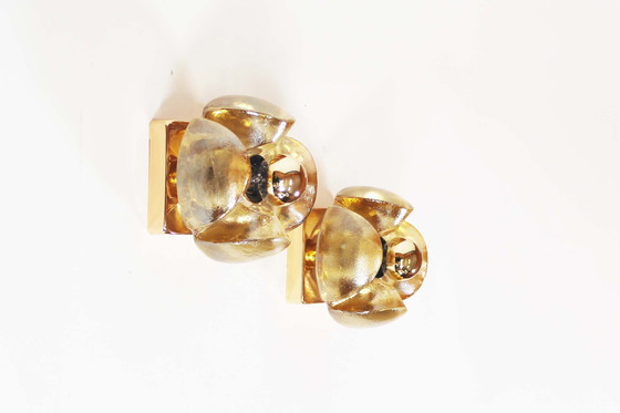 Image 1 of 2x Appliques en verre vintage