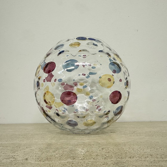 Image 1 of Bohemian Borske Sklo Nemo Glass Vase By Max Kannegiesser 1960S