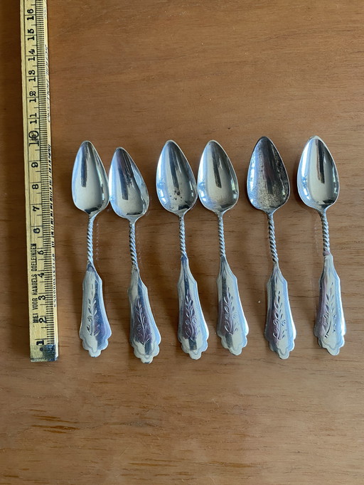 Antique silver coffee spoons