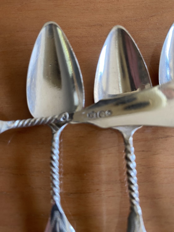 Image 1 of Antique silver coffee spoons