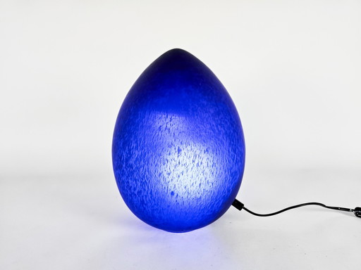 W.L.P. lighting - Germany - Egg lamp - marbled glass - 80's