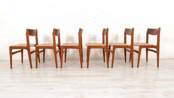 Image 1 of Set di 6 sedie da pranzo | Vintage | Rivestite