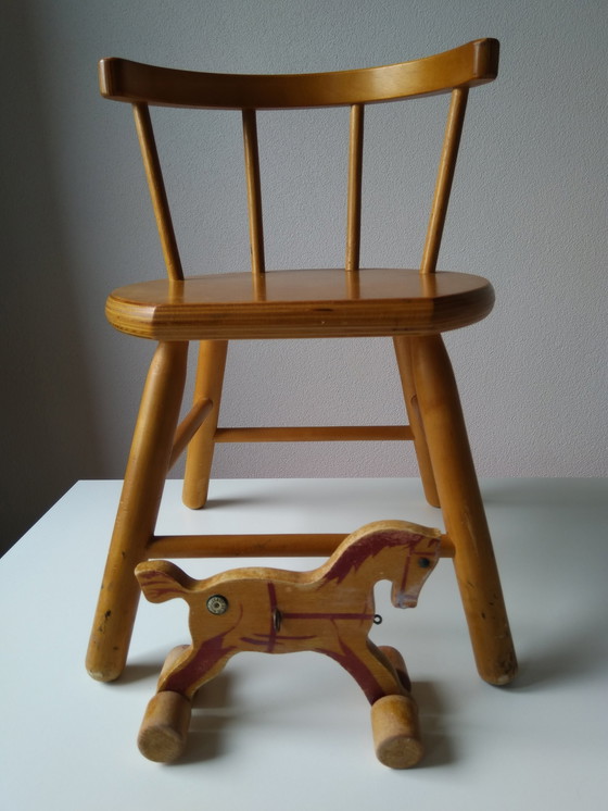 Image 1 of Sedia vintage in legno per bambini di Dijk Toys
