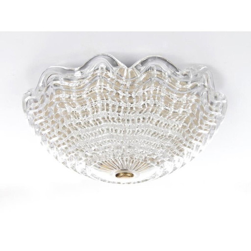 Vintage Scandinavian crystal ceiling lamp by Carl Fagerlund for Orrefors, 1960