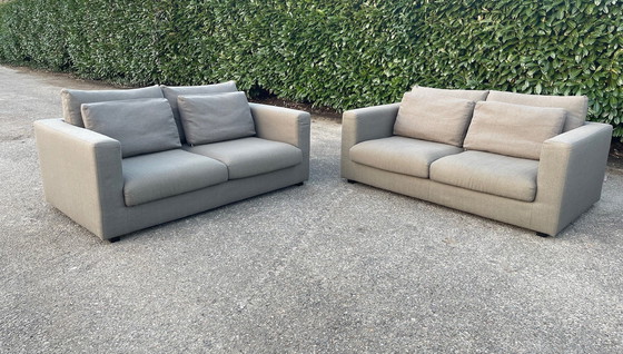 Image 1 of Taupe VIP Seats 2x 2.5-Seater Fabric Sofa Set