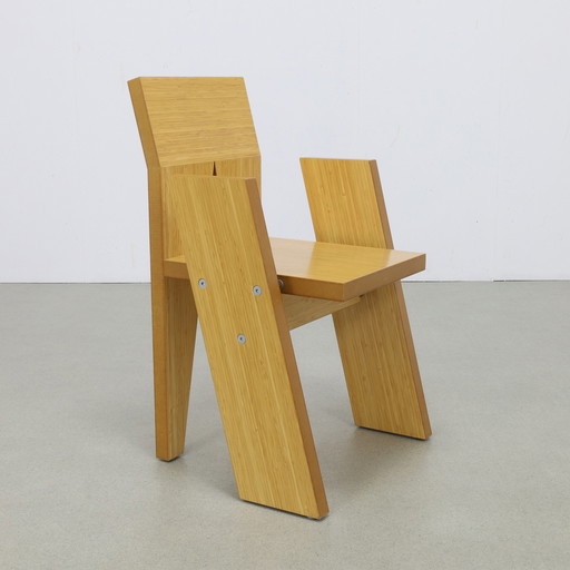 4X Architectural Chair, One-Off By Dutch Architect Kees Doornenbal, 1990S