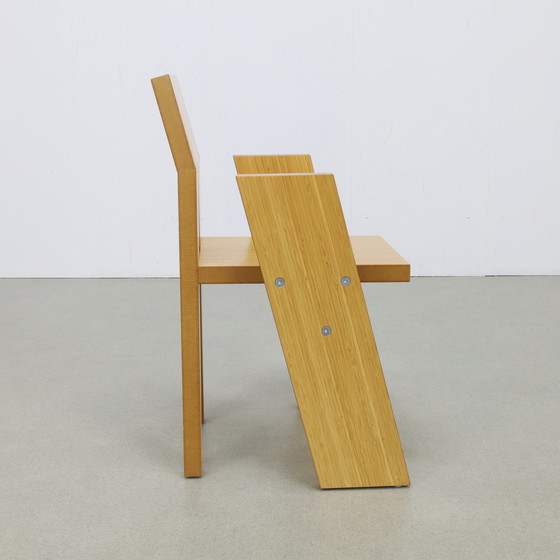 Image 1 of 4X Chaise architecturale, pièce unique de l'architecte néerlandais Kees Doornenbal, 1990S