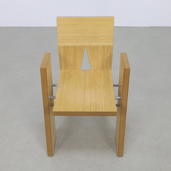 Image 1 of 4X Architectural Chair, One-Off By Dutch Architect Kees Doornenbal, 1990S