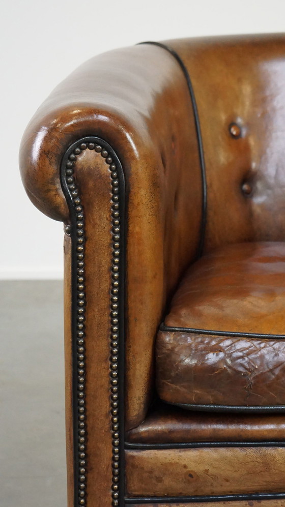 Image 1 of Sheep leather club chair