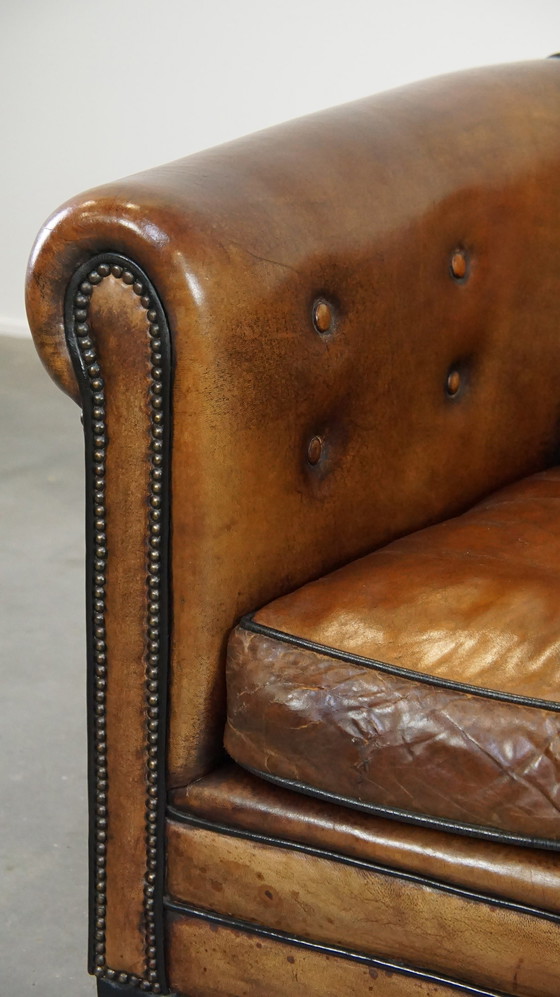 Image 1 of Sheep leather club chair