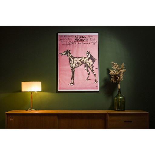 Póster de película vintage "Sztuka kochania", Polonia 1989