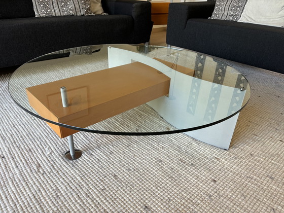 Image 1 of Coffee Table Glass/Beech