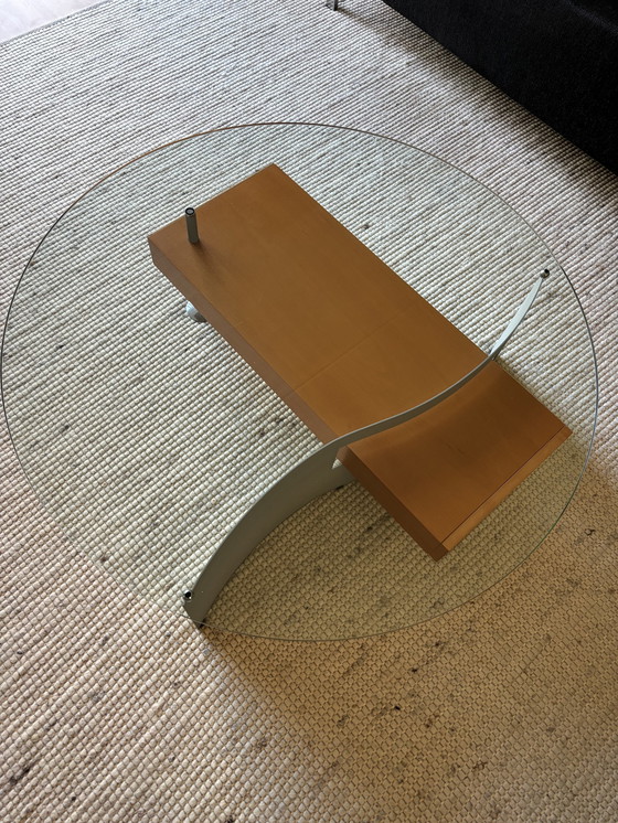 Image 1 of Coffee Table Glass/Beech