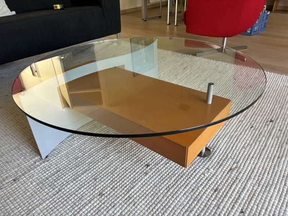 Image 1 of Coffee Table Glass/Beech