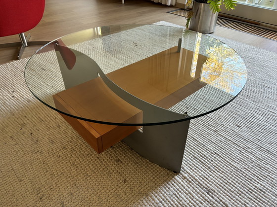 Image 1 of Coffee Table Glass/Beech