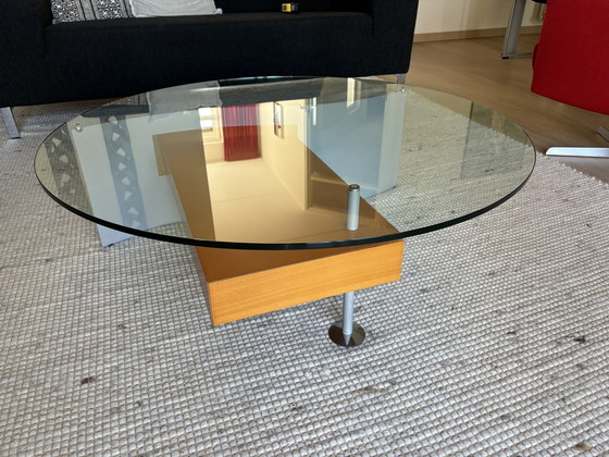 Image 1 of Coffee Table Glass/Beech