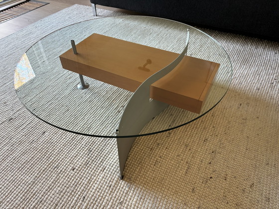 Image 1 of Coffee Table Glass/Beech