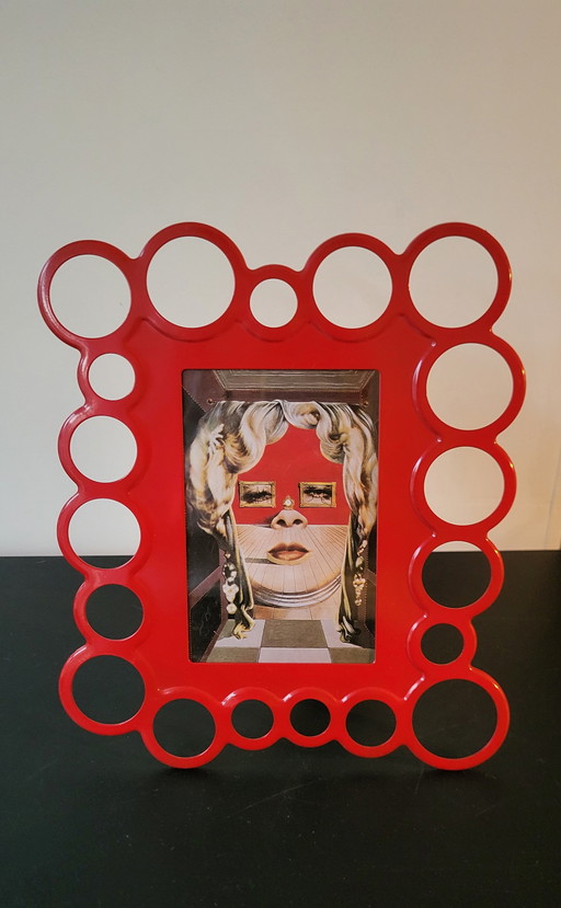 Vintage IKEA Picture Frame Red in Pop-Art Style
