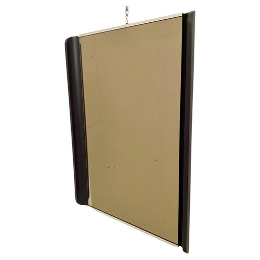 1X Midcentury Modern Barbershop Wall Mirror, Italy 1970