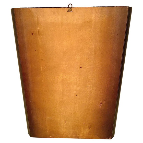 Image 1 of 1X Midcentury Modern Barbershop Wall Mirror, Italy 1970