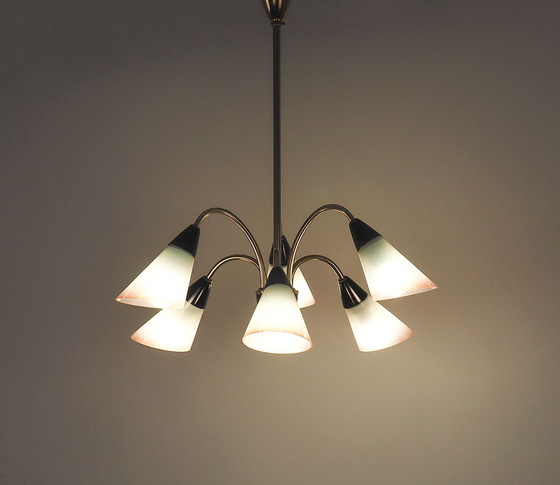 Image 1 of Lustre en laiton vintage