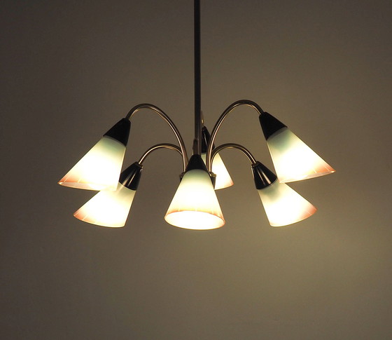 Image 1 of Lustre en laiton vintage