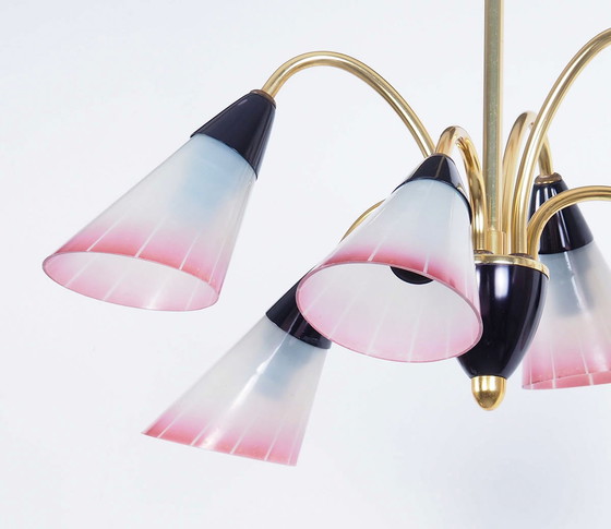 Image 1 of Lustre en laiton vintage