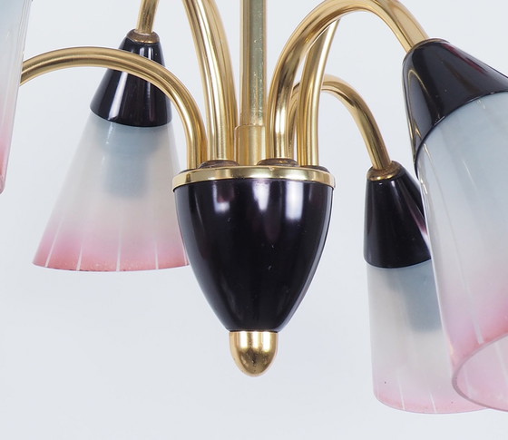 Image 1 of Lustre en laiton vintage