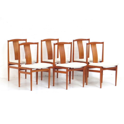 6x Henning Sørensen dining chairs, set