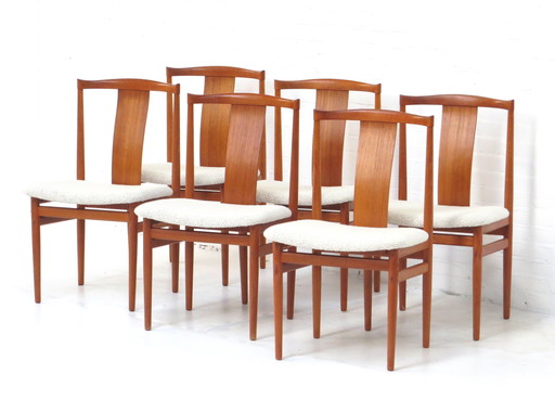 6x Henning Sørensen dining chairs, set