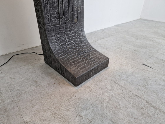 Image 1 of Vintage brutalist standing clock