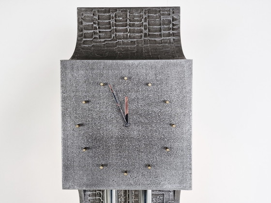 Image 1 of Vintage brutalist standing clock