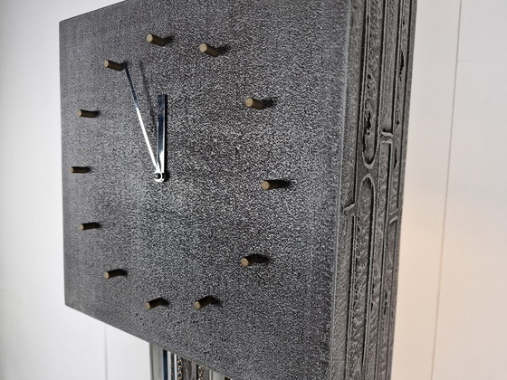 Image 1 of Vintage brutalist standing clock