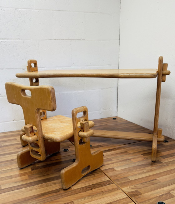 Image 1 of Luigi Colani children's desk + chair