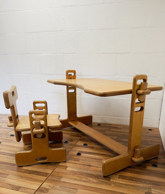 Image 1 of Luigi Colani children's desk + chair