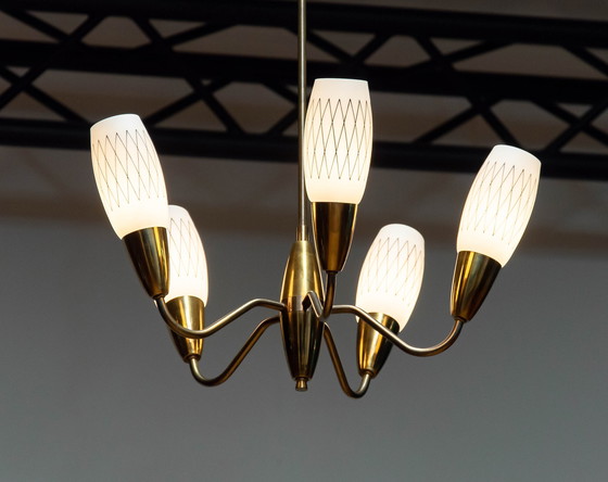 Image 1 of Lampada a sospensione / lampadario vintage