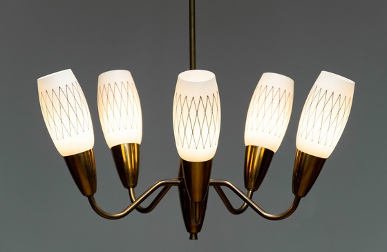 Image 1 of Lampada a sospensione / lampadario vintage