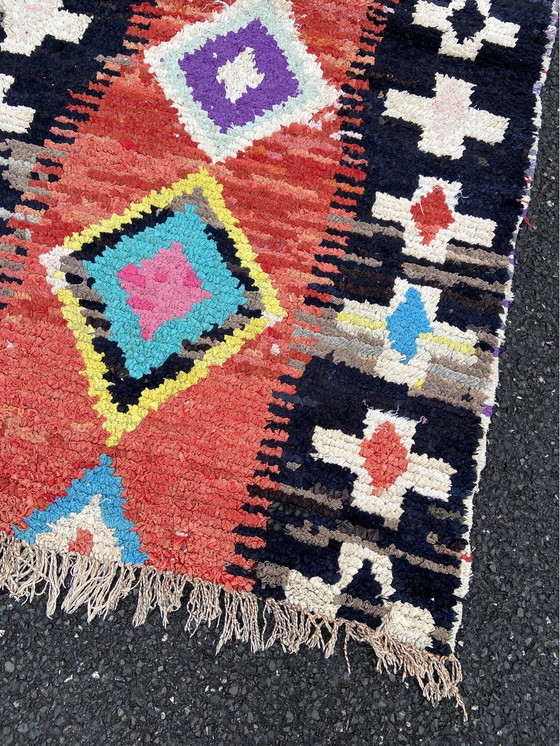 Image 1 of Tapis marocain orange et noir