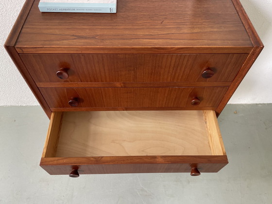 Image 1 of Chest of drawers in teak and oak