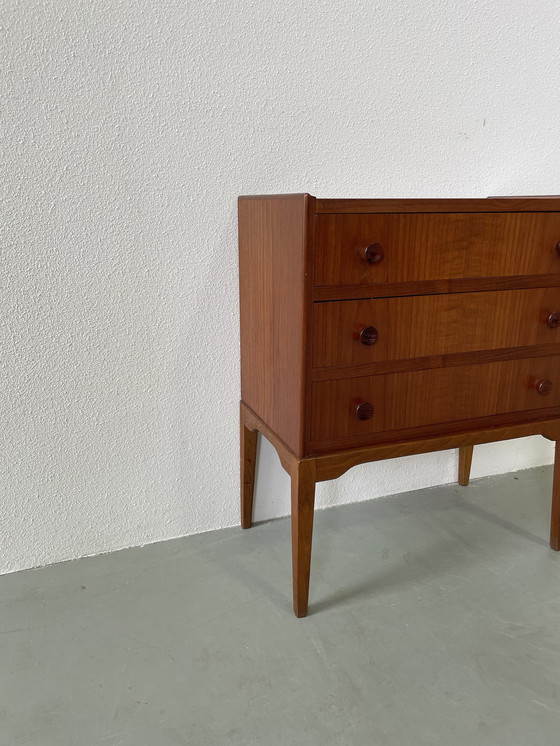 Image 1 of Chest of drawers in teak and oak